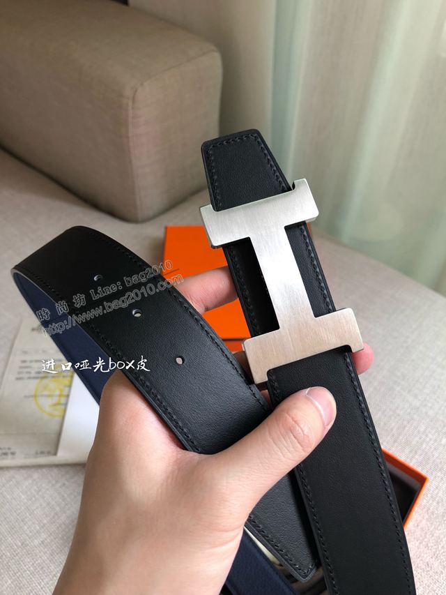 Hermes皮帶 官網同步 38MM 荔枝紋牛皮 愛馬仕男士腰帶  xfp2081